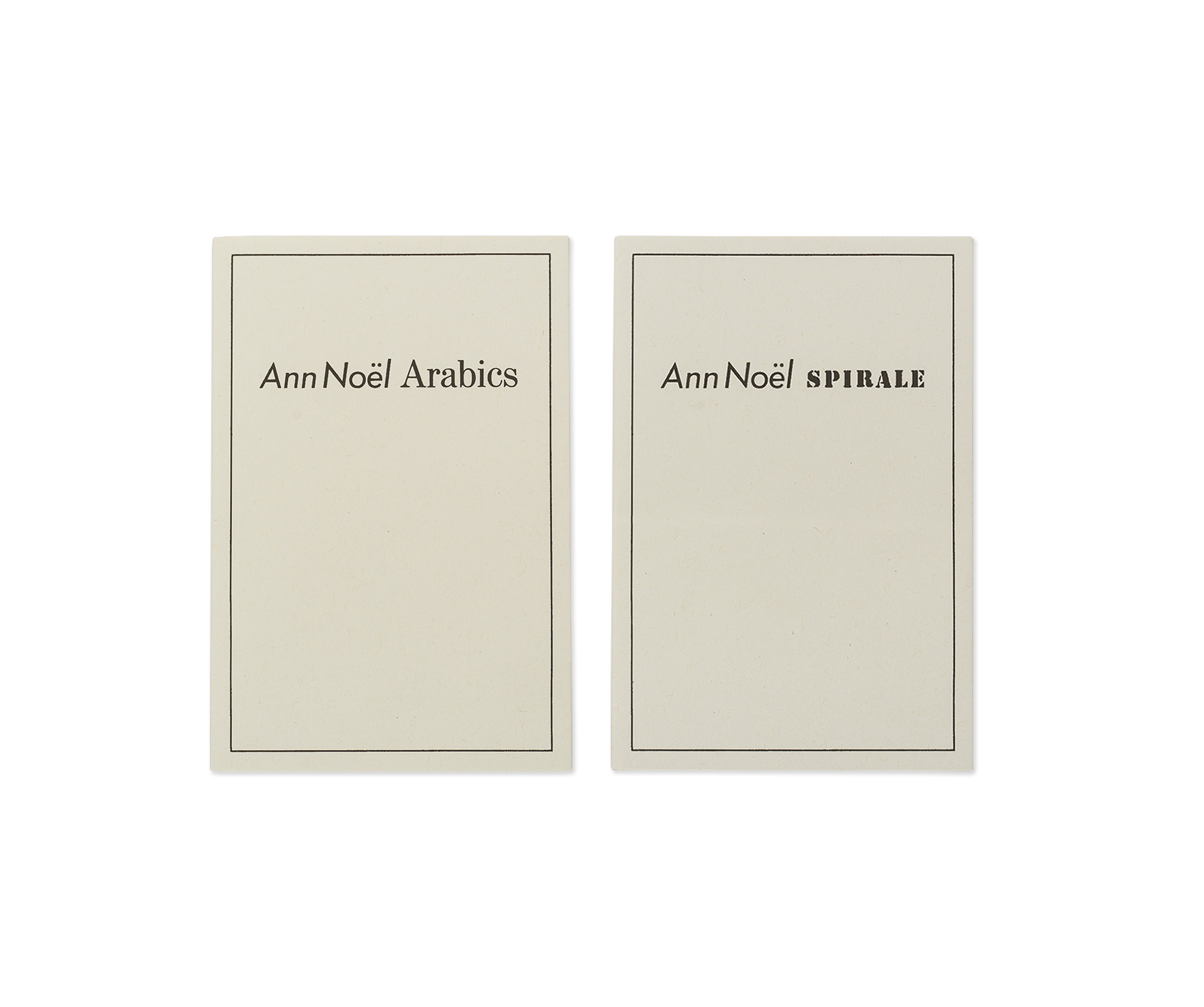 Ann Noel Arabics / Spirale